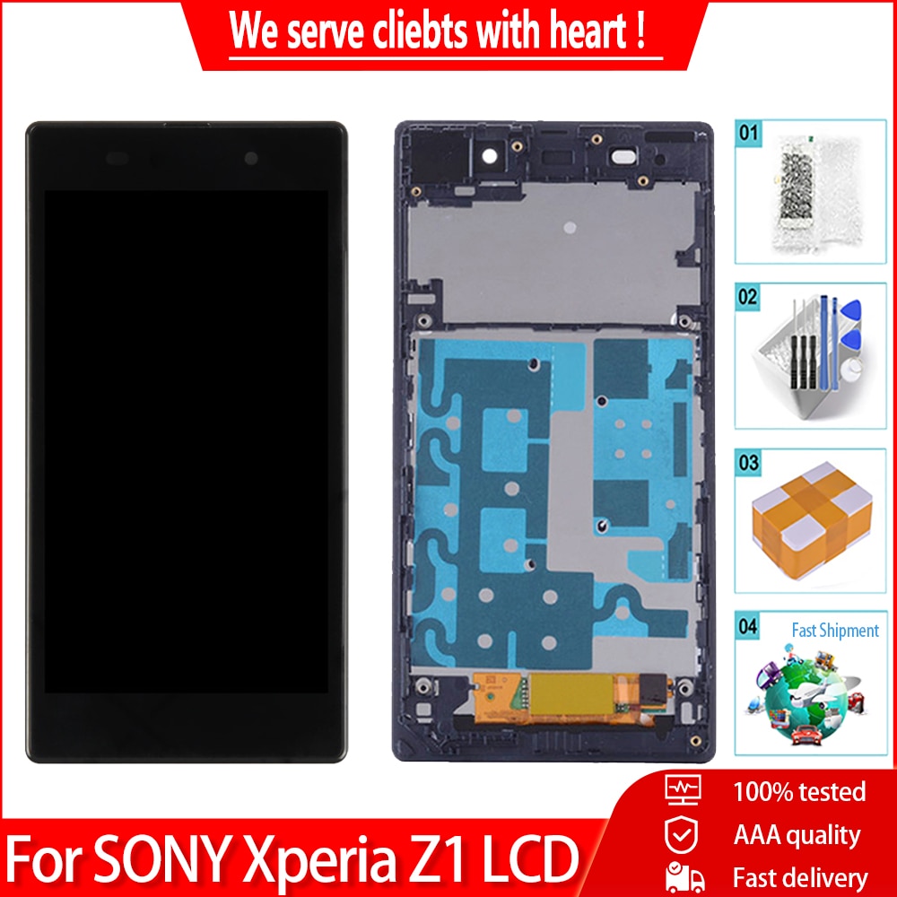 5.0 &AAA ǰ  Xperia Z1 L39H C6902 C6903 LCD ÷..